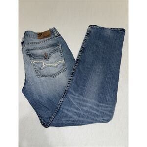 Big Star UNION Regular Straight Leg Denim Blue Jeans 36x34 Men's Sz 36L EUC